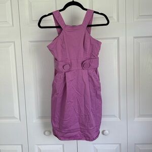 TWO BUTTON DRESS BY ALYN PAIGE MAGENTA PURPLE
